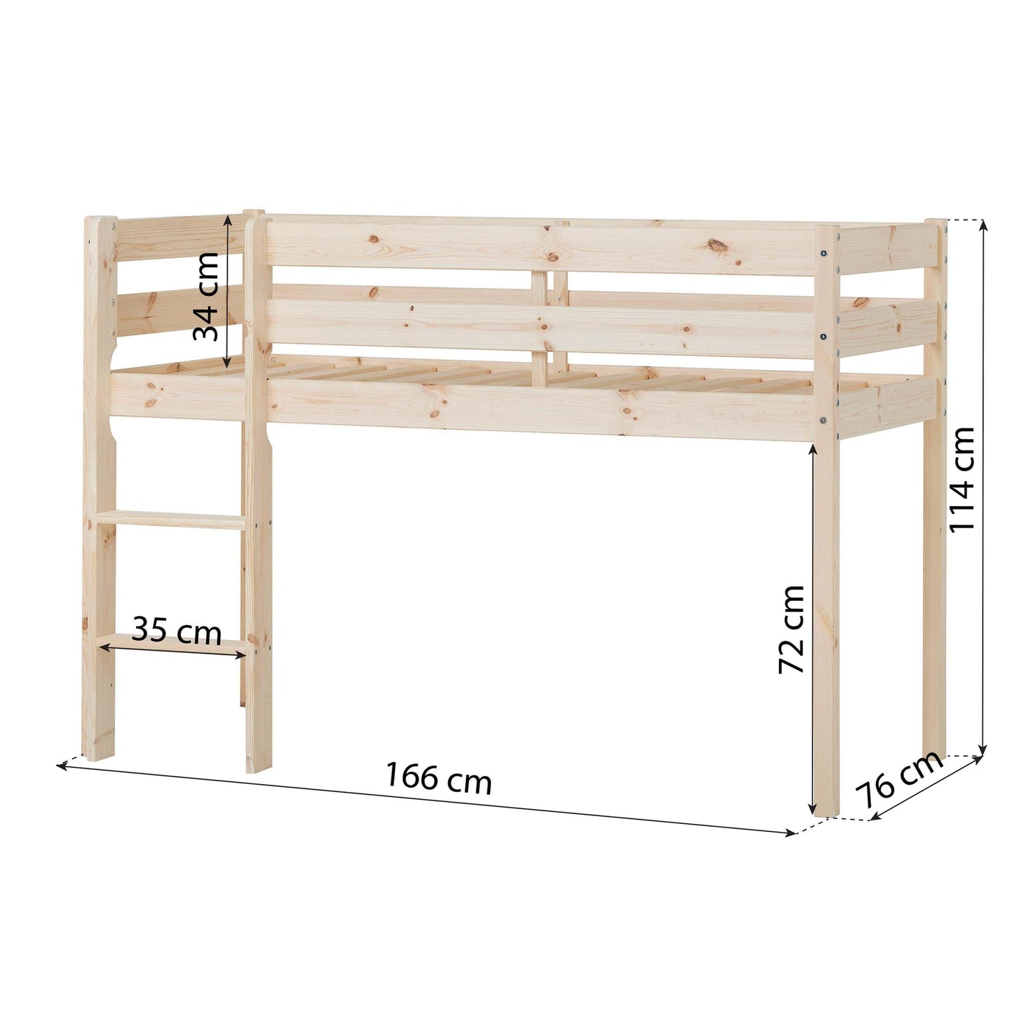 Hoppekids ECO Comfort Mid-High Children's Bed