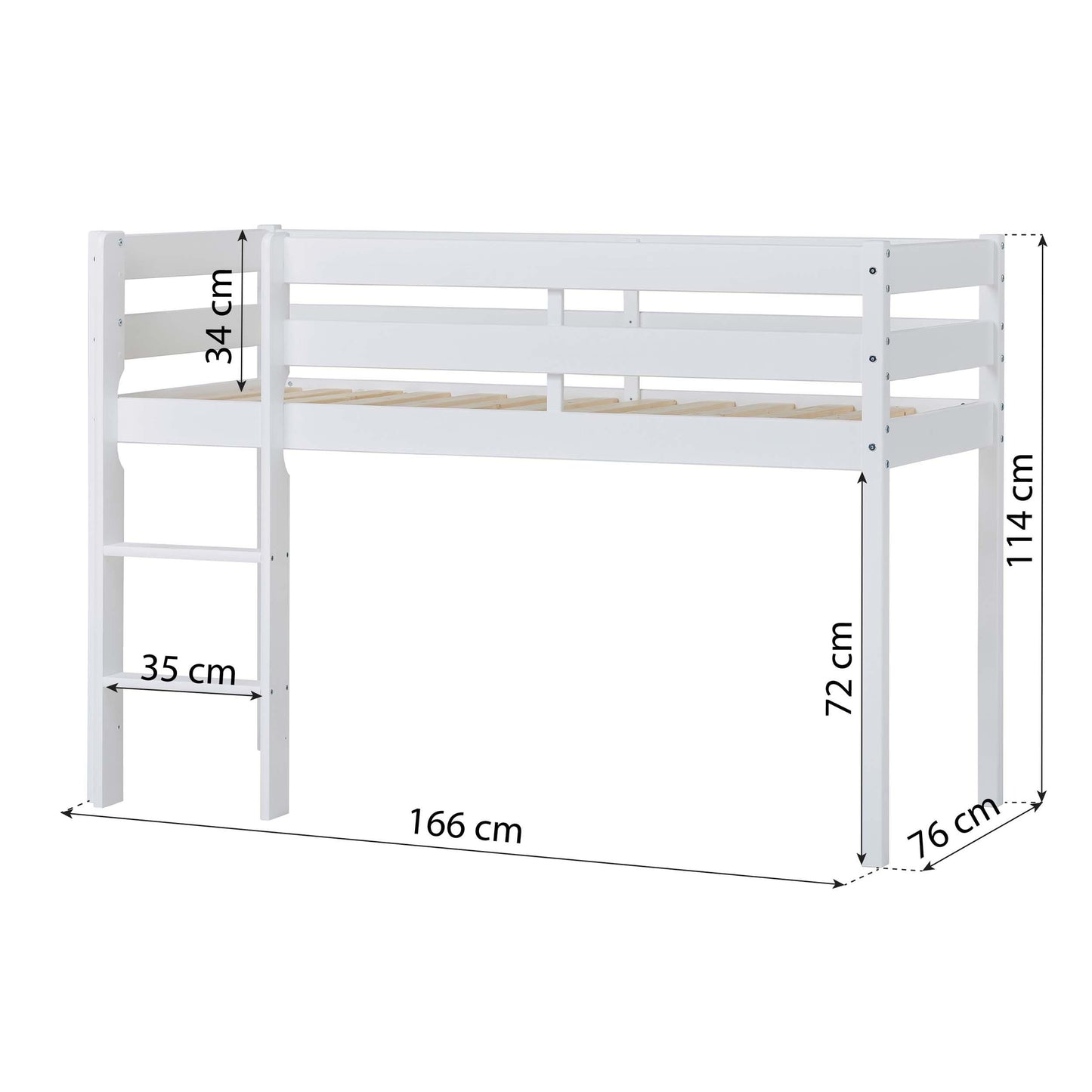 Hoppekids ECO Comfort Mid-High Children's Bed