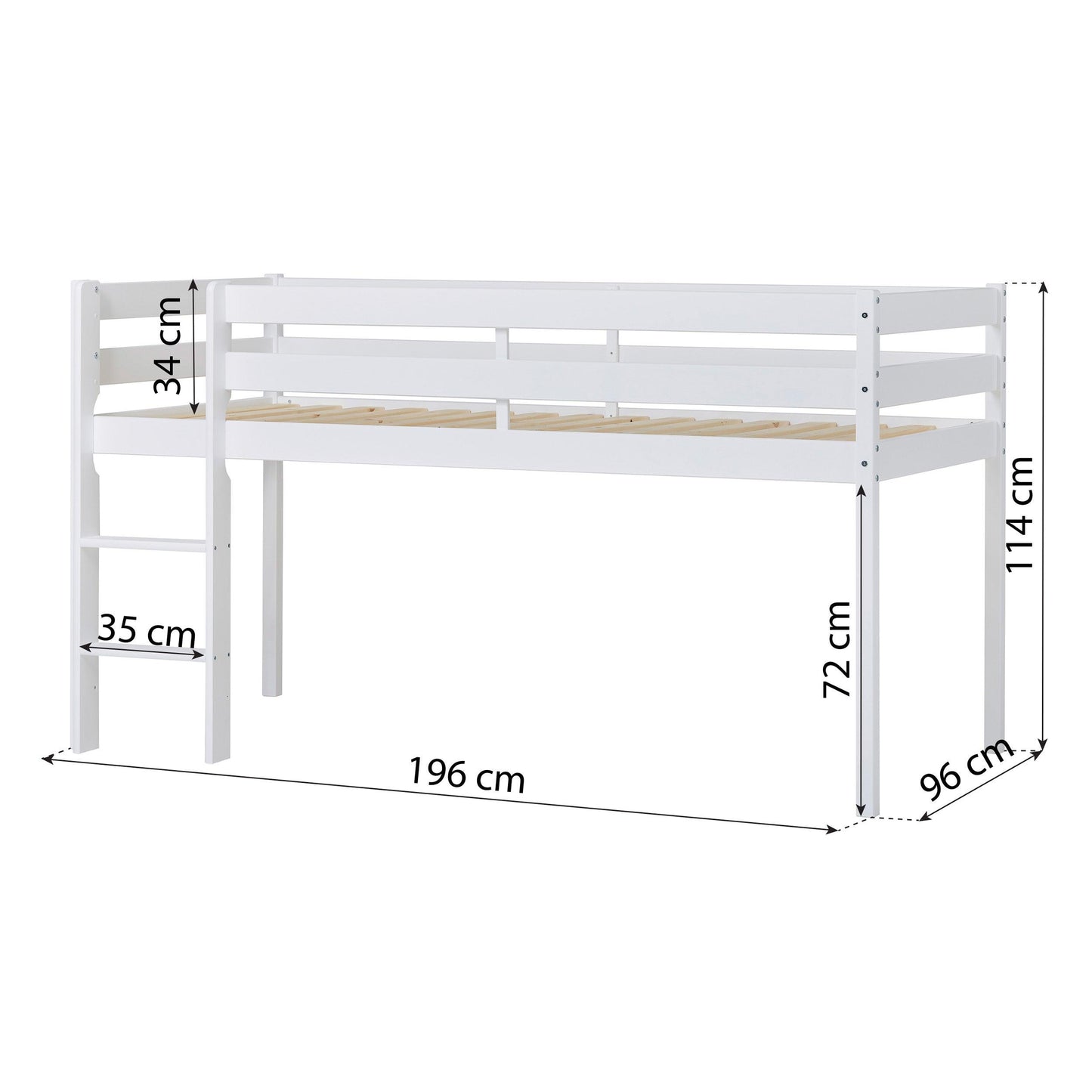 Hoppekids ECO Comfort Mid-High Children's Bed