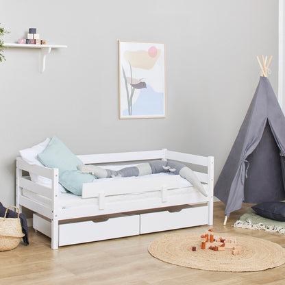 ECO Comfort Junior Bed 70x160 cm incl. Drawers and Guard Rail