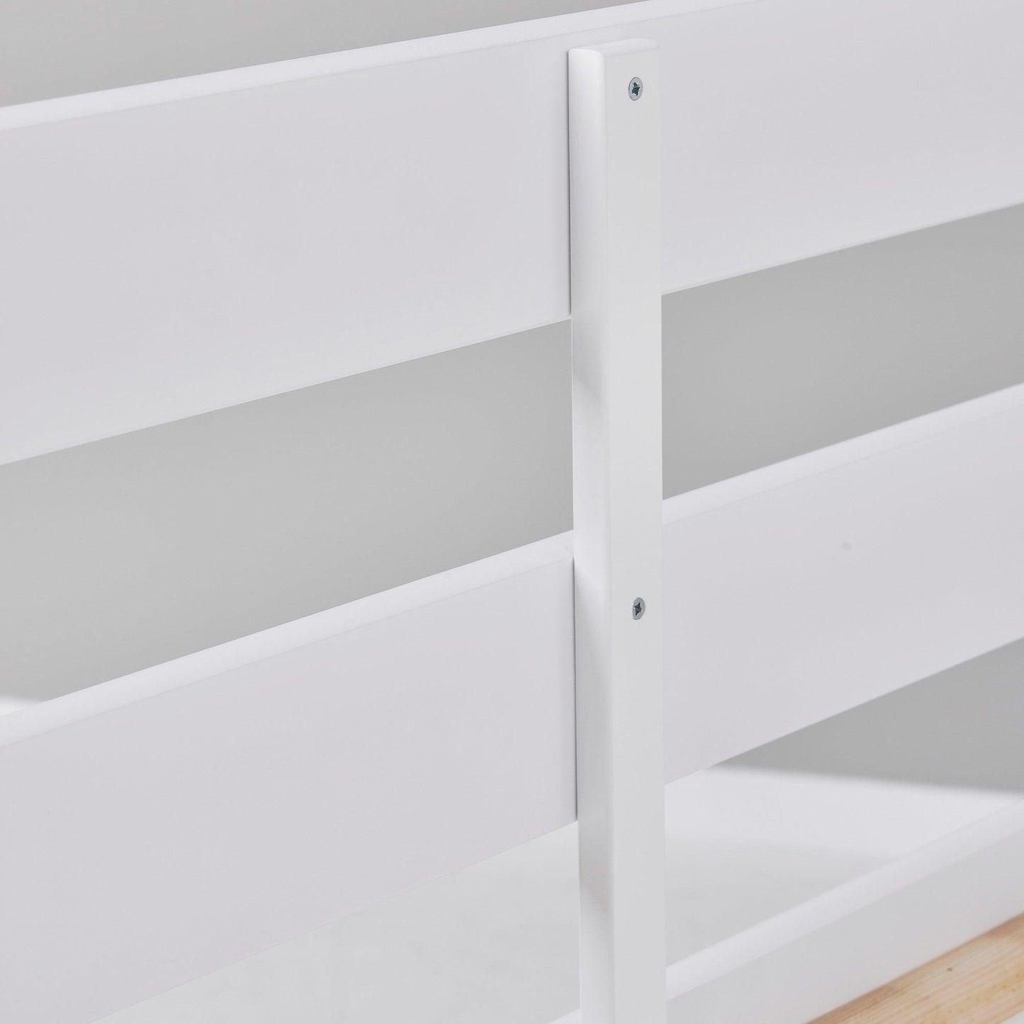 Hoppekids ECO Comfort Mid-High Bed with Blue Ole Lukoie Bed Curtai