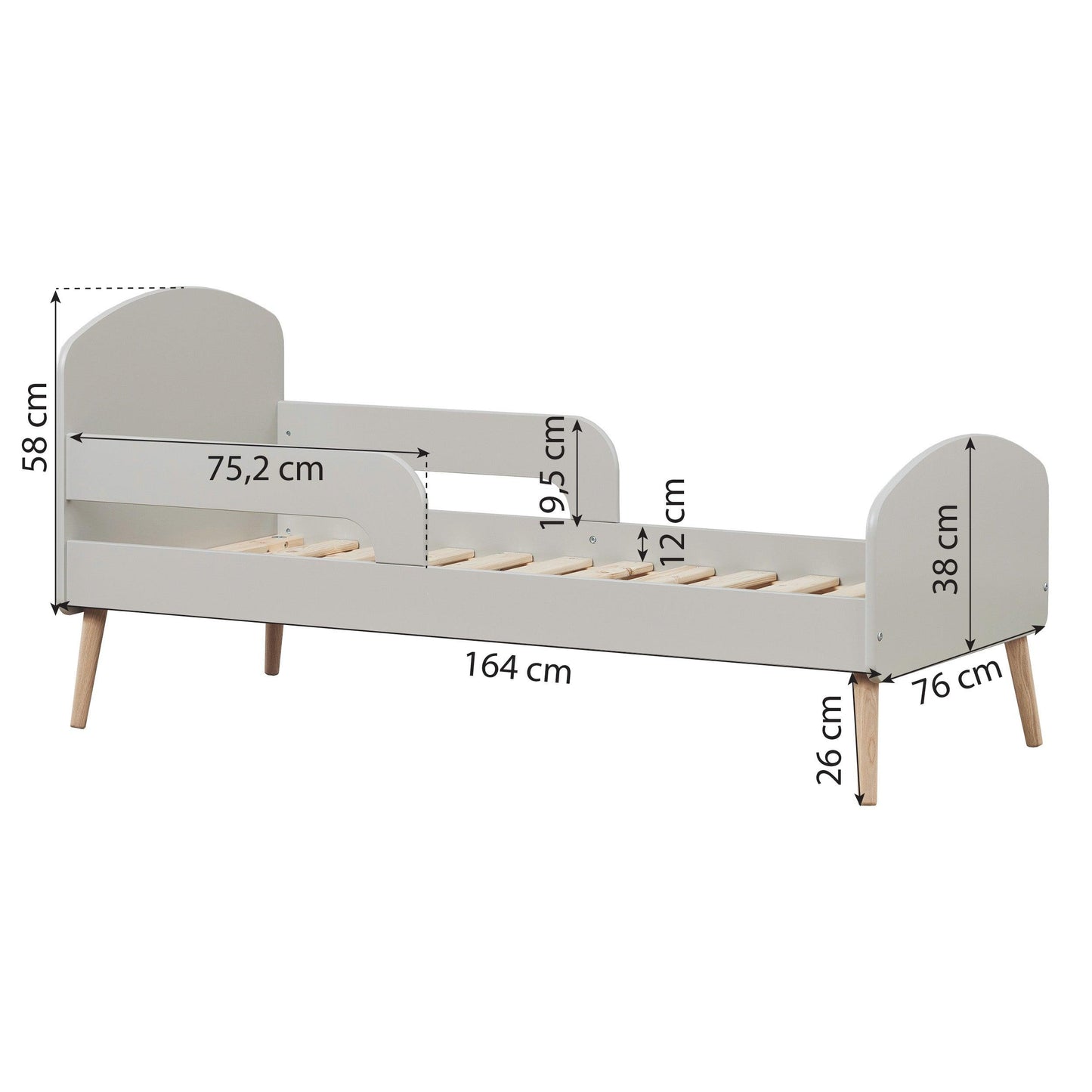 Hoppekids Blend Junior Bed, 70x160cm