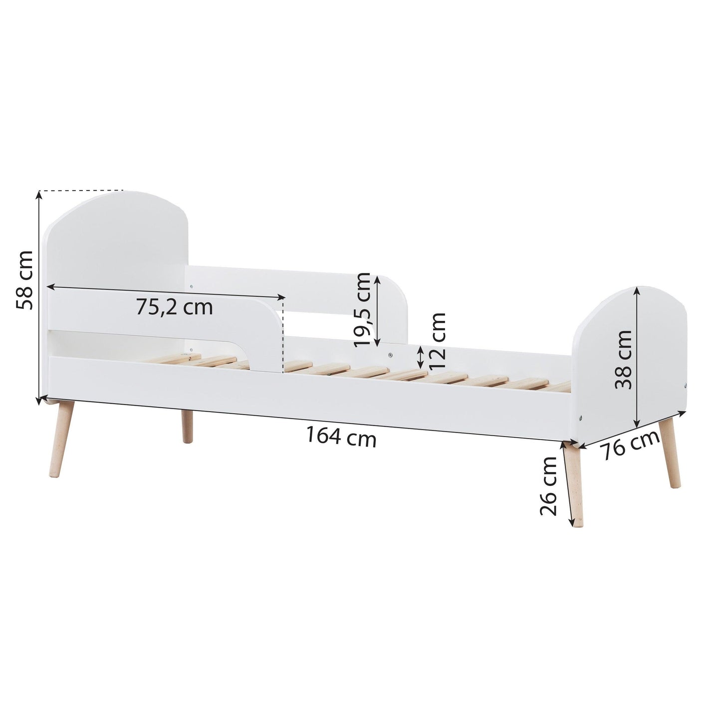 Hoppekids Blend Junior Bed, 70x160cm