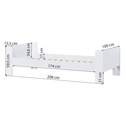 Hoppekids SFK Junior Bed 90x200cm, White