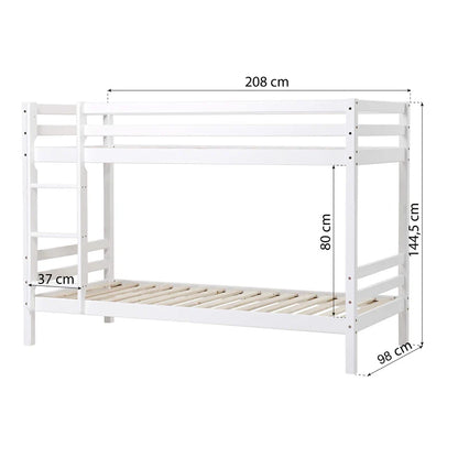 Hoppekids ECO Dream Bunk Bed, white.