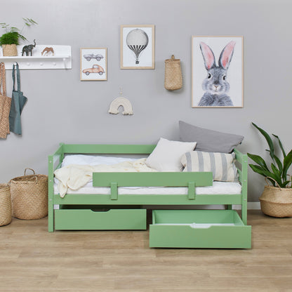 ECO Comfort Junior Bed 70x160 cm incl. Drawers and Guard Rail