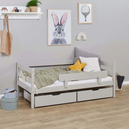 Hoppekids ECO Comfort Toddler Bed 70x160cm with Drawers and Bed Rail