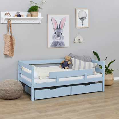 Hoppekids ECO Comfort Toddler Bed 70x160cm with Drawers and Bed Rail