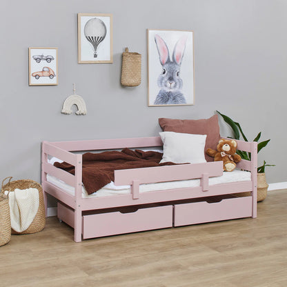 Hoppekids ECO Comfort Toddler Bed 70x160cm with Drawers and Bed Rail