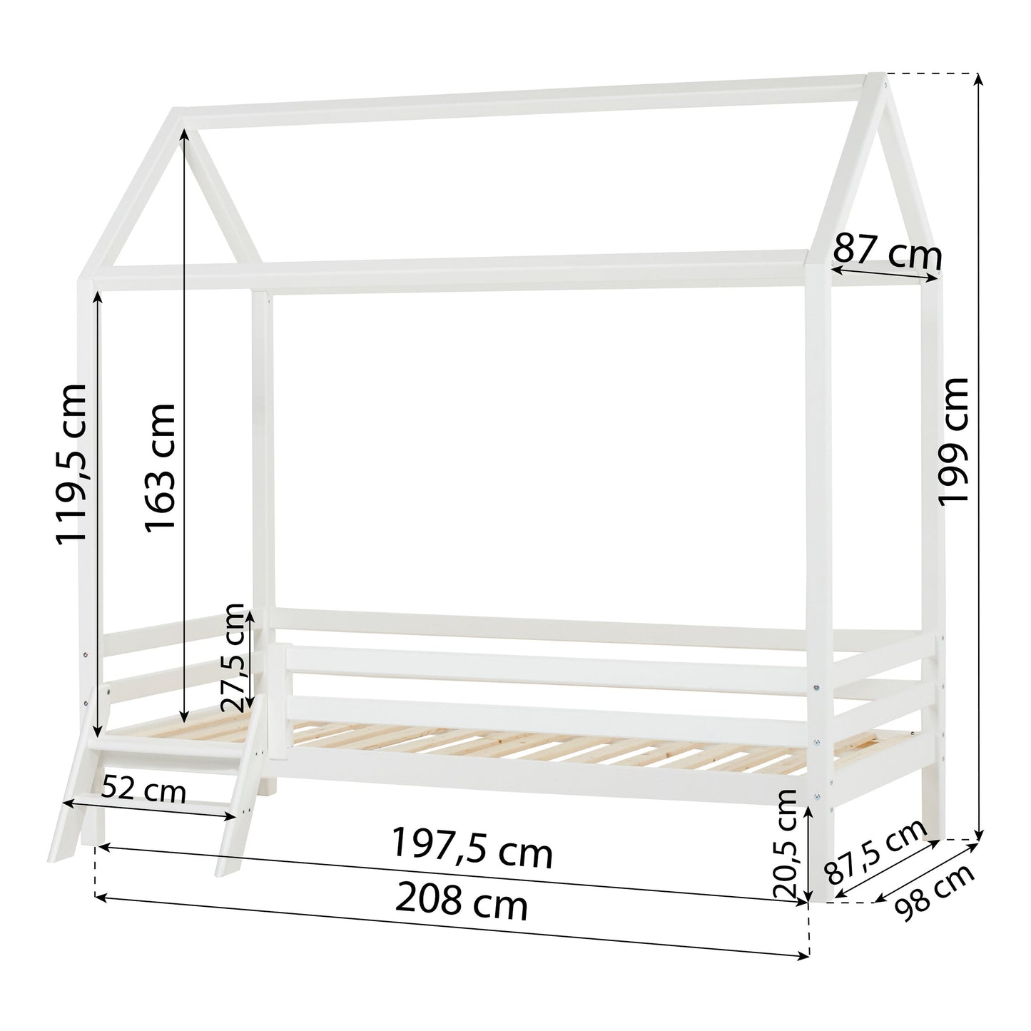 Hoppekids ECO Dream, House Bed, 90x200 cm