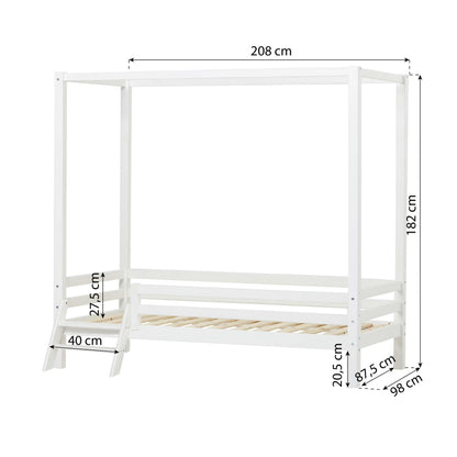 Hoppekids ECO Dream, Four-Poster Bed, white