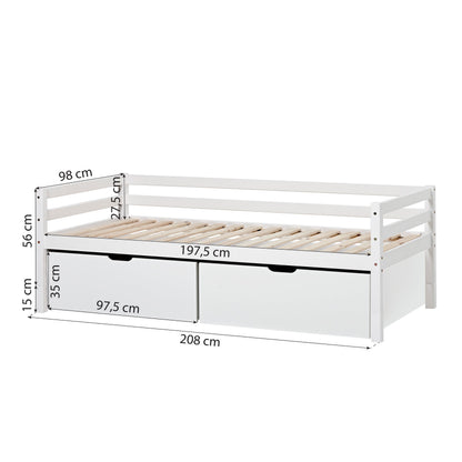 Hoppekids ECO Dream Daybed 90x200 med Plus Size Skuffer