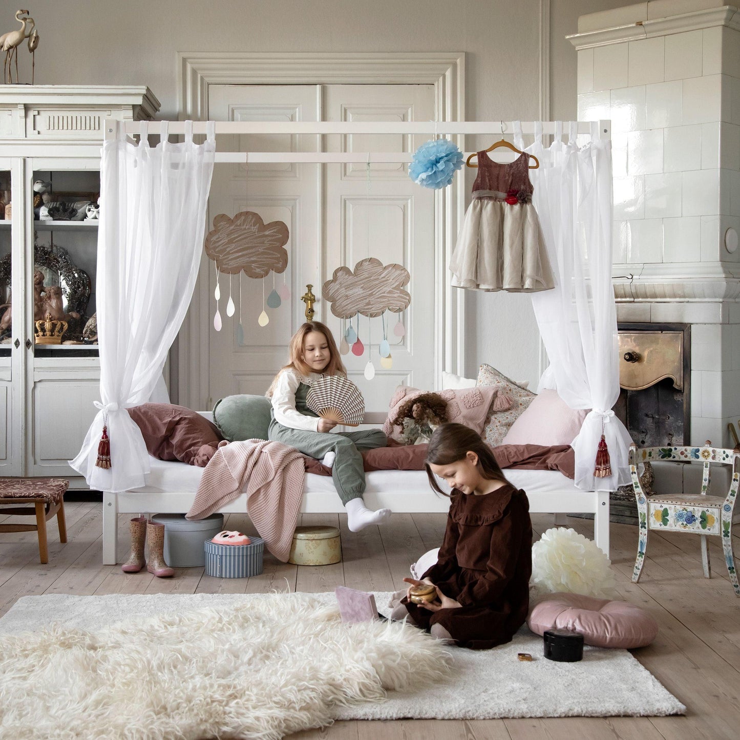 Hoppekids ECO Dream, Four-Poster Bed, white