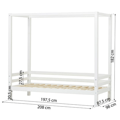 Hoppekids ECO Dream, Four-Poster Bed, white