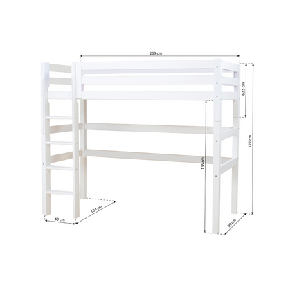 Hoppekids ECO Luxury Loft Bed – White