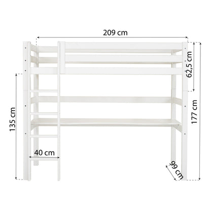 Hoppekids ECO Luxury Loft Bed with Desk
