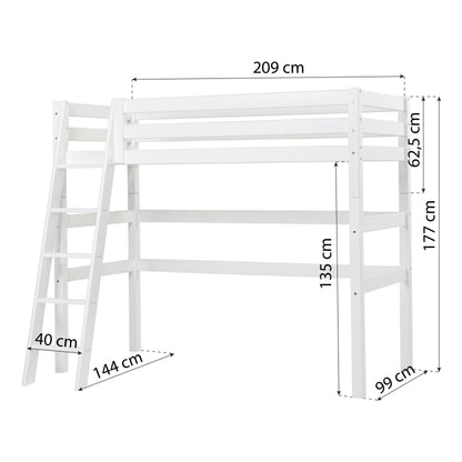 Hoppekids ECO Luxury High Bed, white