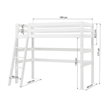 Hoppekids ECO Luxury High Bed, white