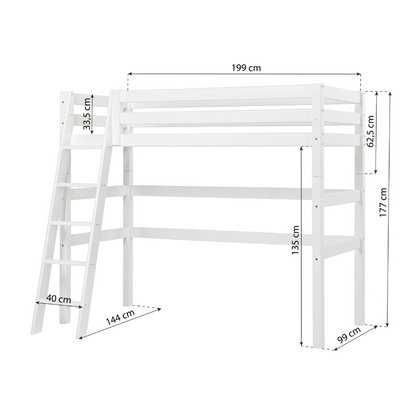 Hoppekids ECO Luxury Loft Bed – White